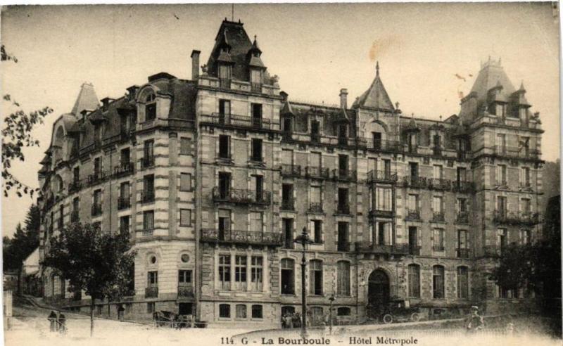 Carte postale ancienne La Bourboule - Hotel Metropole à La Bourboule
