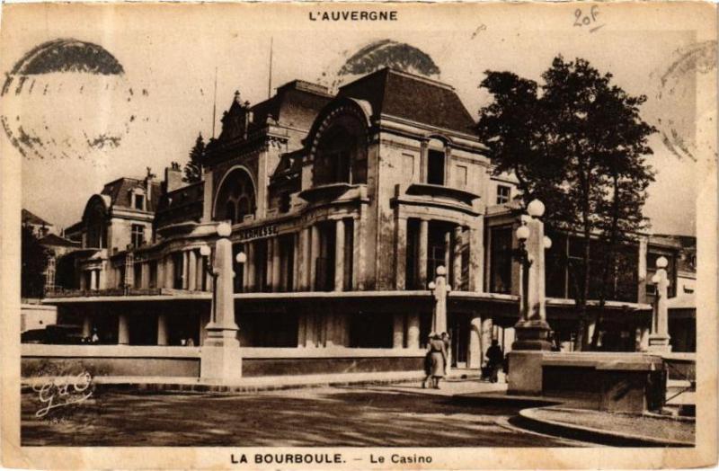 Carte postale ancienne L'Auvergne - La Bourboule - Le Casino à La Bourboule