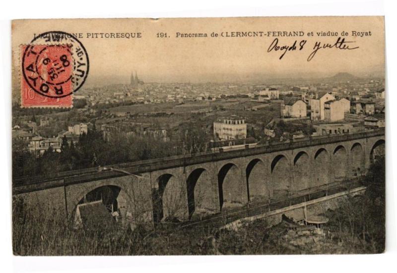 Carte postale ancienne Panorama de Clermont-Ferrand à Clermont-Ferrand