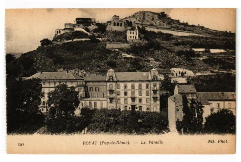 Carte postale ancienne Royat - Le Paradis à Royat