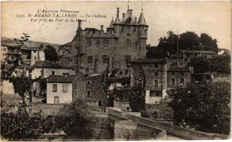 Carte postale ancienne L'Auvergne Pittoresque - Saint-Amand-Tallende - Le Chateau à Tallende