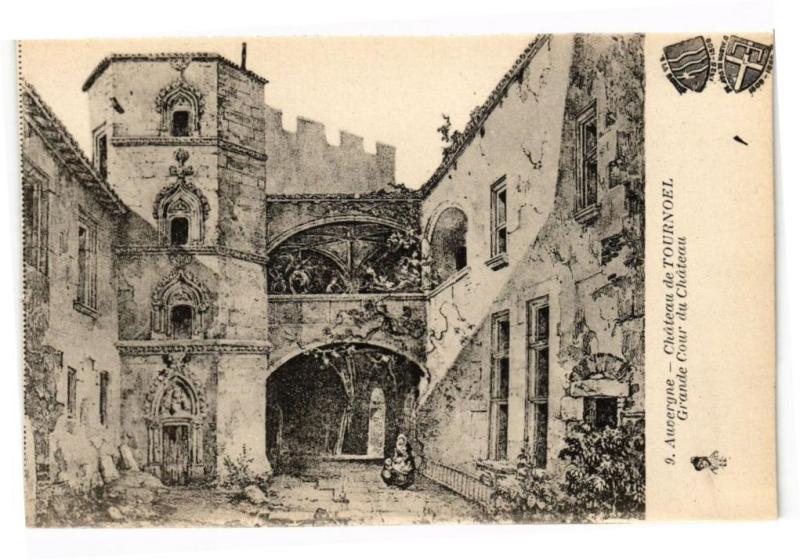 Carte postale ancienne Auvergne - Chateau de Tournoel