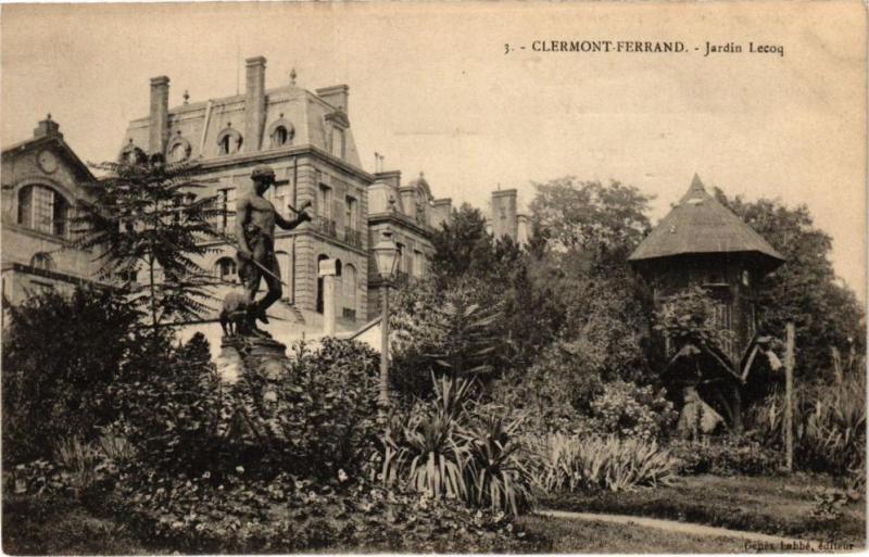 Carte postale ancienne Clermont-Ferrand - Jardin Lecoq à Clermont-Ferrand