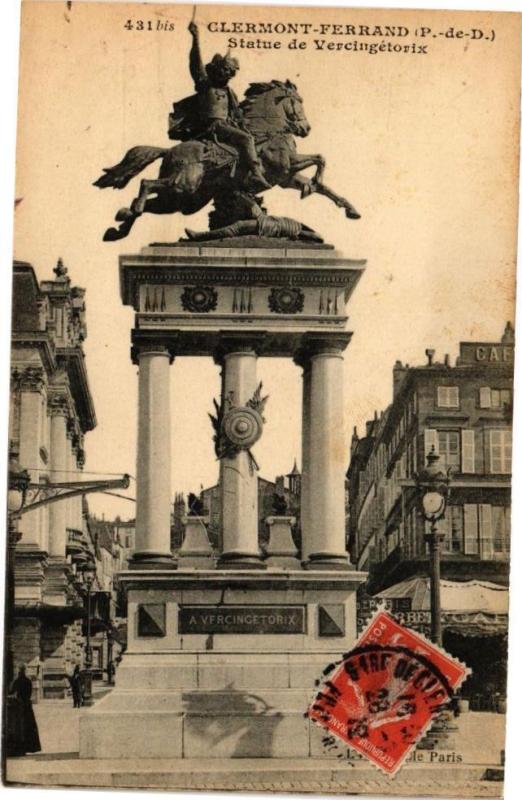 Carte postale ancienne Clermont-Ferrand (P.-de-D.) - Statue de Vercingetorix à Clermont-Ferrand