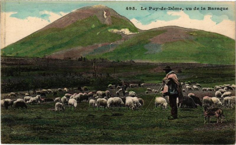 Carte postale ancienne Le Puy-de-Dome - vu de la Baraque