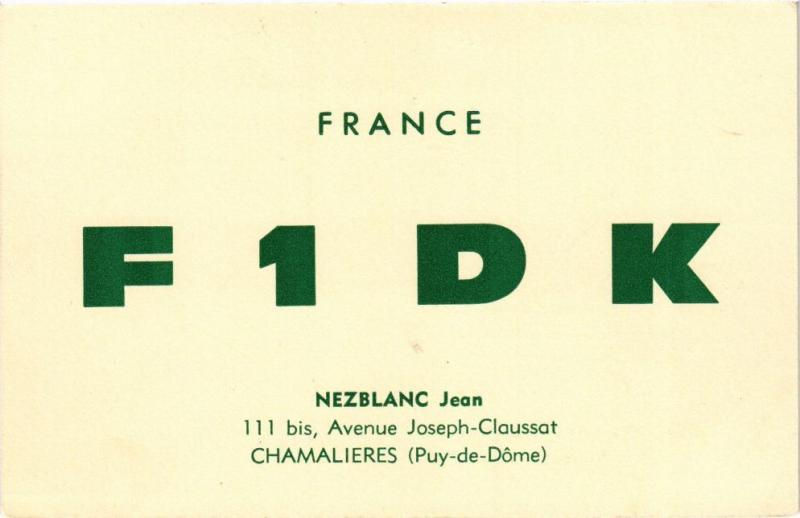 Carte postale ancienne Chamalieres - F1DK à Chamalières