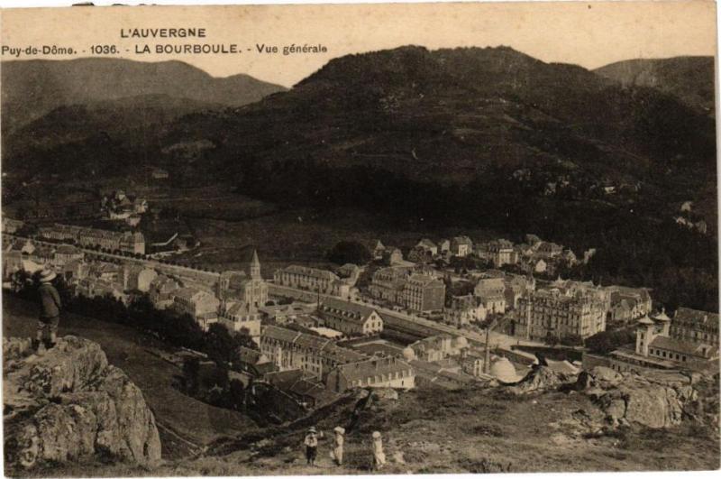 Carte postale ancienne L'Auvergne - Puy-de-Dome - La Bourboule - Vue générale à La Bourboule