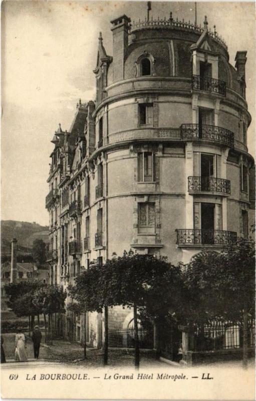 Carte postale ancienne La Bourboule - Le Grand Hotel Metropole à La Bourboule