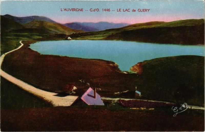 Carte postale ancienne L'Auvergne G.d'O. - Le Lac de Guery