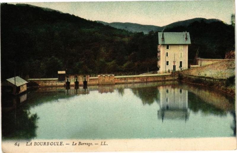 Carte postale ancienne La Bourboule-Le Barrage à La Bourboule