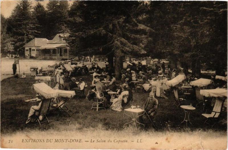 Carte postale ancienne Env. du Mont-Dore - Les Salon du Capucin à Mont-Dore