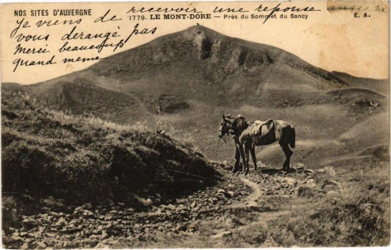 Carte postale ancienne Nos Sites d'Auvergne - Le Mont-Dore - Pres du Sommet du Sancy à Mont-Dore