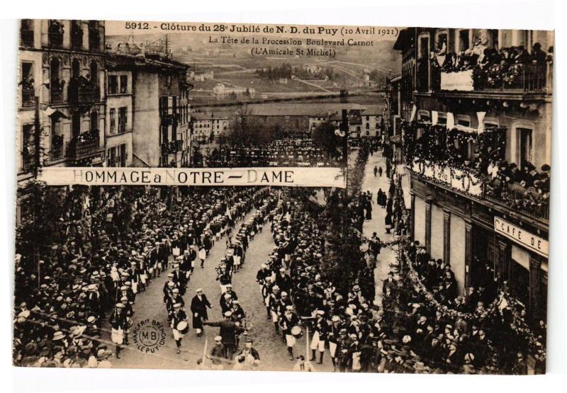Carte postale ancienne Cloture du 28 jubile du Puy