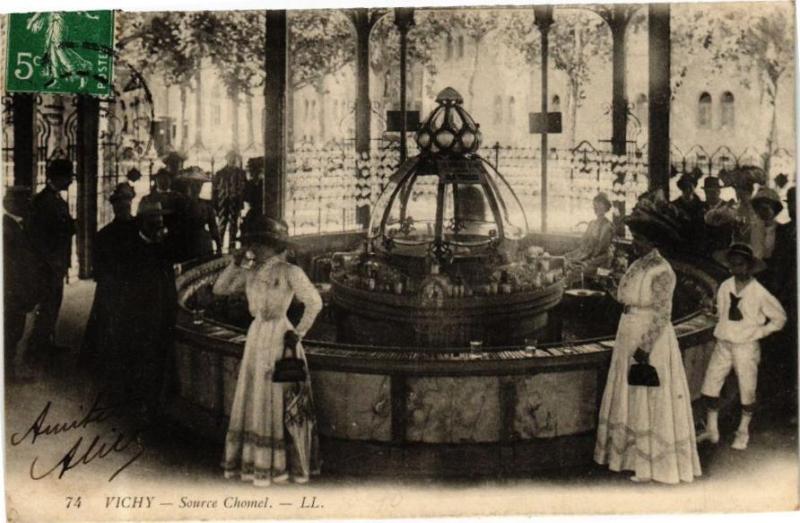Carte postale ancienne Vichy Source Chomel à Vichy