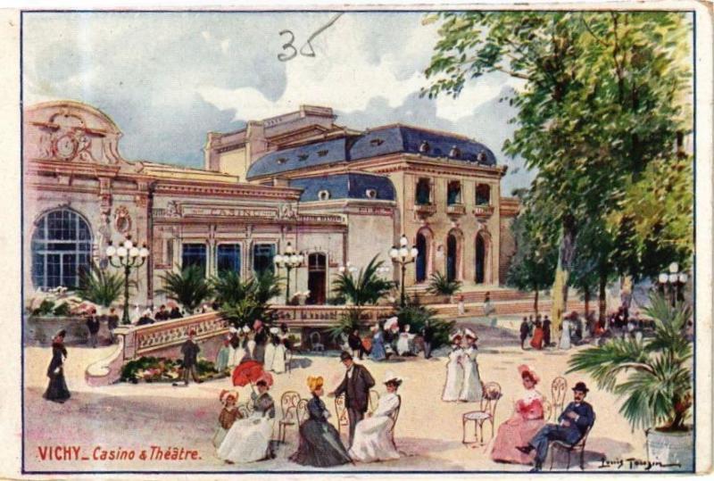 Carte postale ancienne Vichy Casino&Théatre à Vichy
