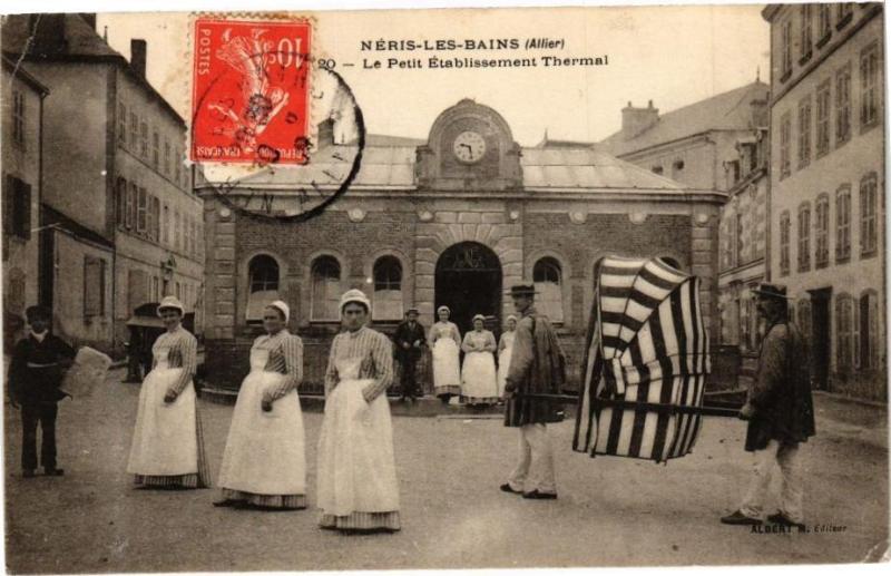 Carte postale ancienne Neris-les-Bains - Le Petit Etablissement Thermal à Néris-les-Bains