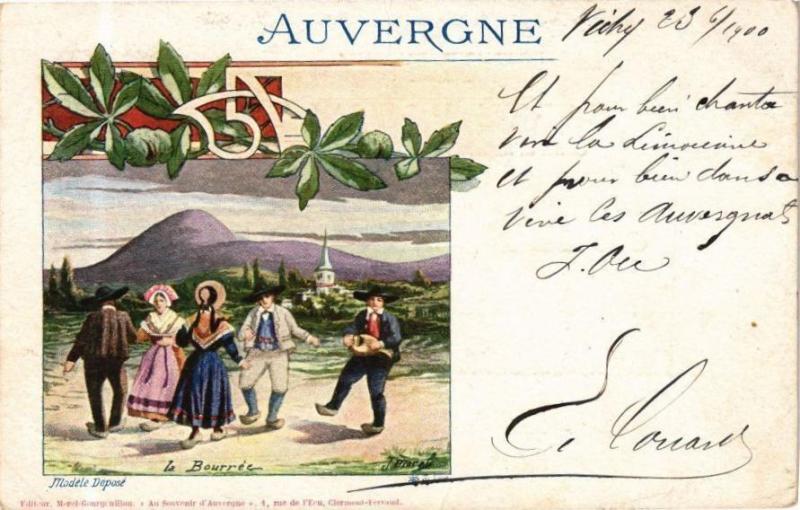 Carte postale ancienne Auvergne