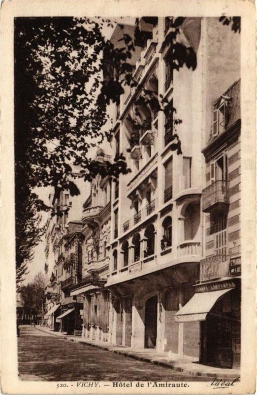 Carte postale ancienne Vichy Hotel de l'Amiraute à Vichy