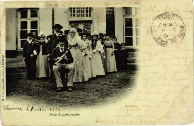 Carte postale ancienne Noce Bourbonnaise
