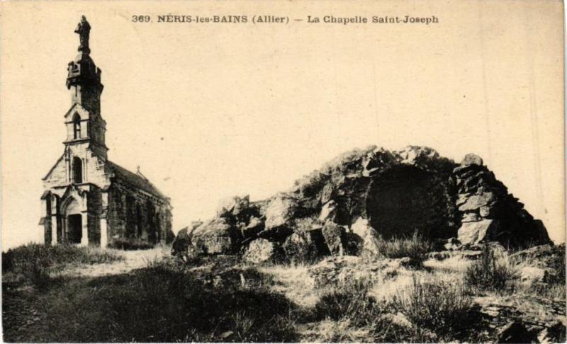Carte postale ancienne Neris-les-Bains - La chapelle Saint-Joseph à Néris-les-Bains