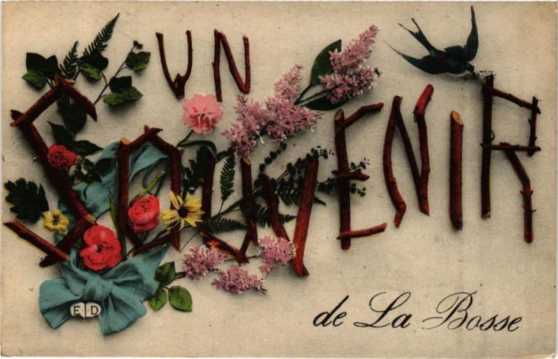 Carte postale ancienne Un Souvenir de La Bosse