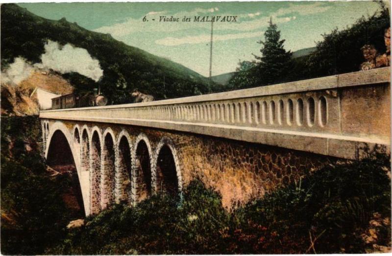 Carte postale ancienne Viaduc des Malavaux