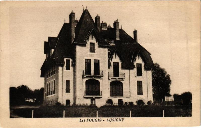 Carte postale ancienne Les Fougis-Lusigny à Lusigny