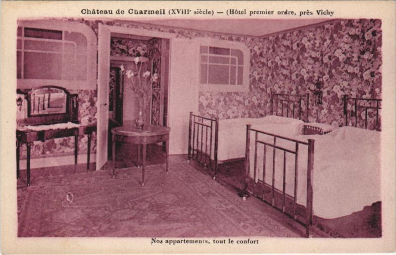 Carte postale ancienne Chateau de Charmeil - pres Vichy - Nos Appartements à Charmeil