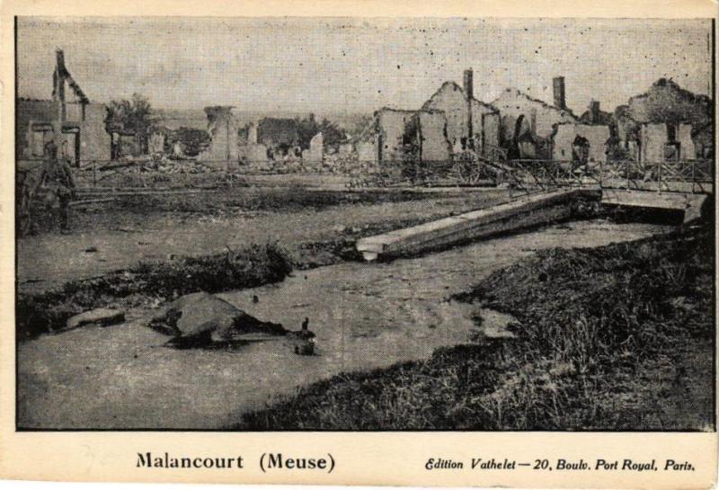 Carte postale ancienne Malancourt à Malancourt