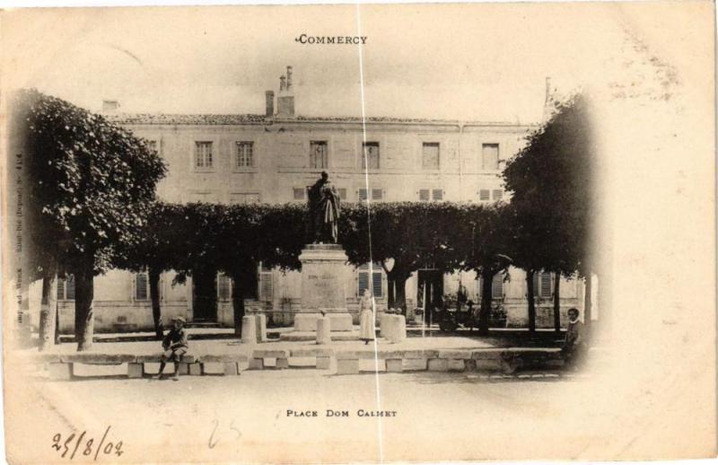 Carte postale ancienne Commercy-Place Dom Calmet à Commercy