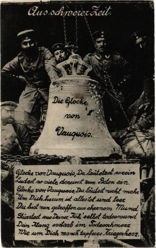 Carte postale ancienne Die Glocke von Vauquois à Vauquois