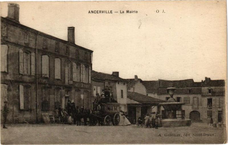 Carte postale ancienne Ancerville - La Mairie à Ancerville