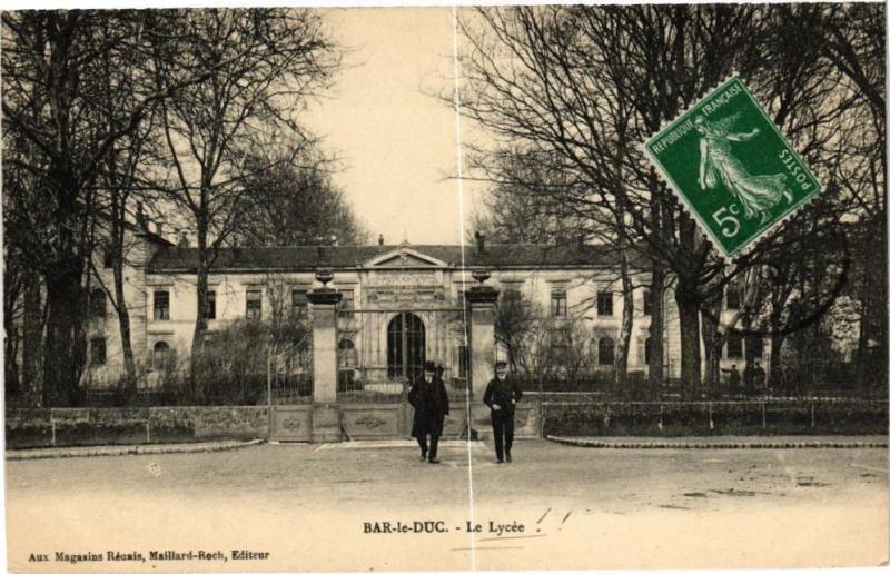 Carte postale ancienne Bar le Duc-Le Lycée à Bar-le-Duc