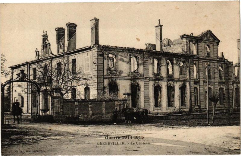 Carte postale ancienne Gerbéviller-Le Cháteau à Gerbéviller