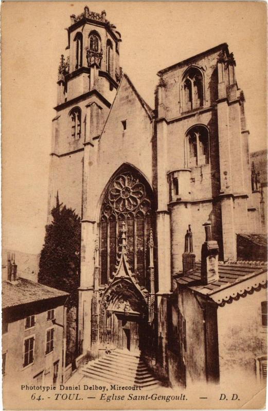 Carte postale ancienne Toul-Eglise Saint Gengoult