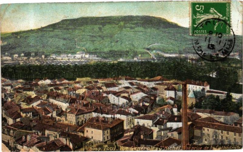 Carte postale ancienne Ed. Aqua 3049 Toul Vue générale et Saint-Michel