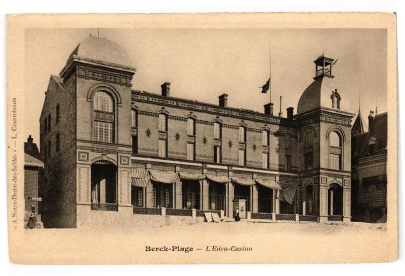 Carte postale ancienne Berck-Plage - L'eden casino à Berck