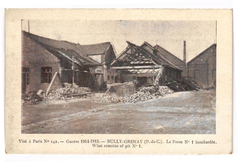 Carte postale ancienne Bully-Grenay - La fosse à Grenay