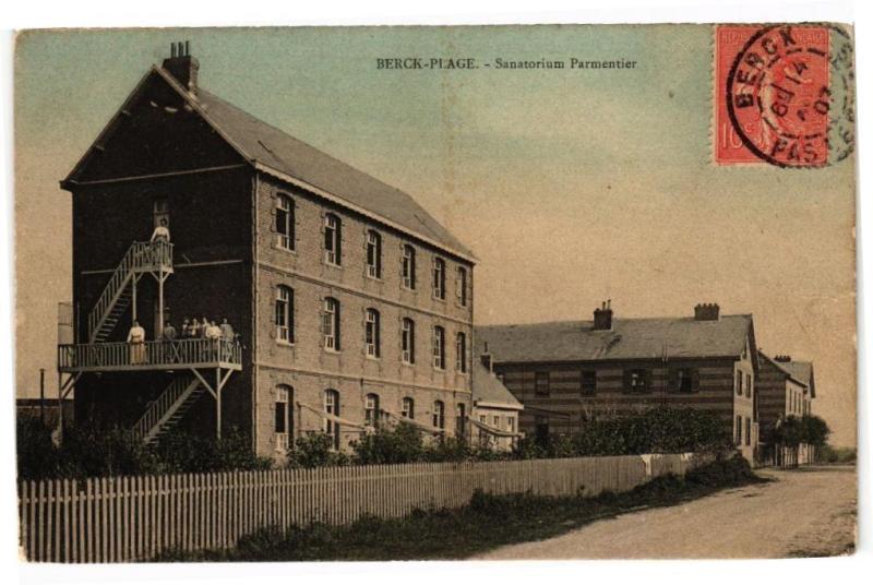 Carte postale ancienne Berck-Plage - Sanatorium parmentier à Berck