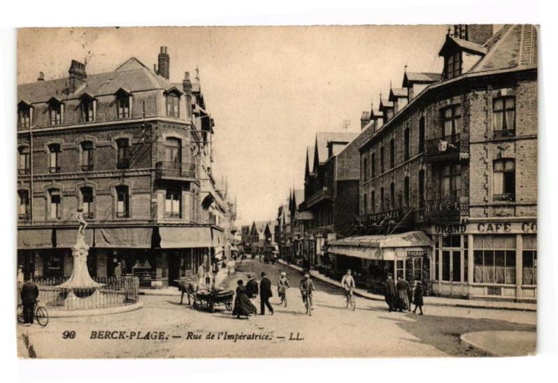 Carte postale ancienne Berck-Plage - Rue de l'imperatrice à Berck