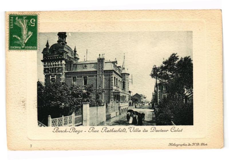 Carte postale ancienne Berck-Plage - Rue rothschilo à Berck