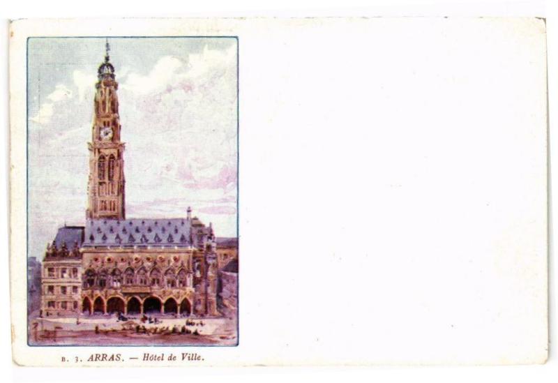 Carte postale ancienne Arras - Hotel de Ville à Arras