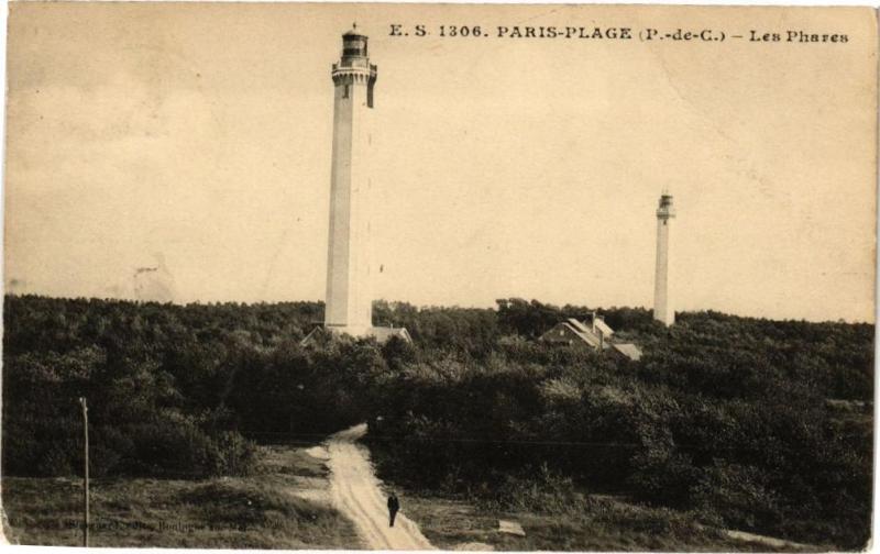 Carte postale ancienne Paris-Plage - Les Phares