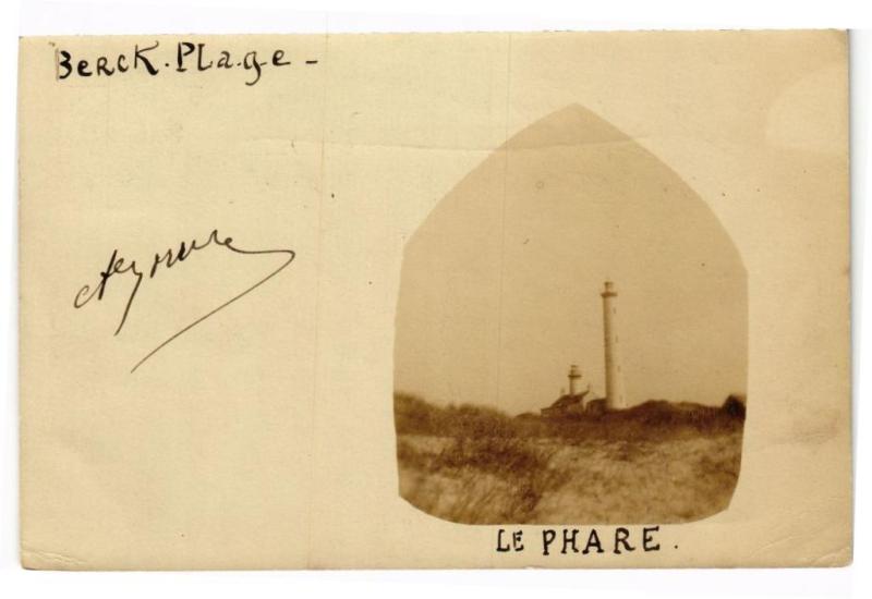 Carte postale ancienne Berck-Plage - Le Phare à Berck
