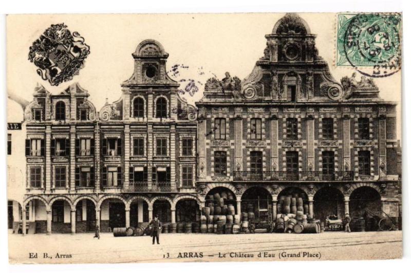 Carte postale ancienne Arras - Le chateau d'eau à Arras