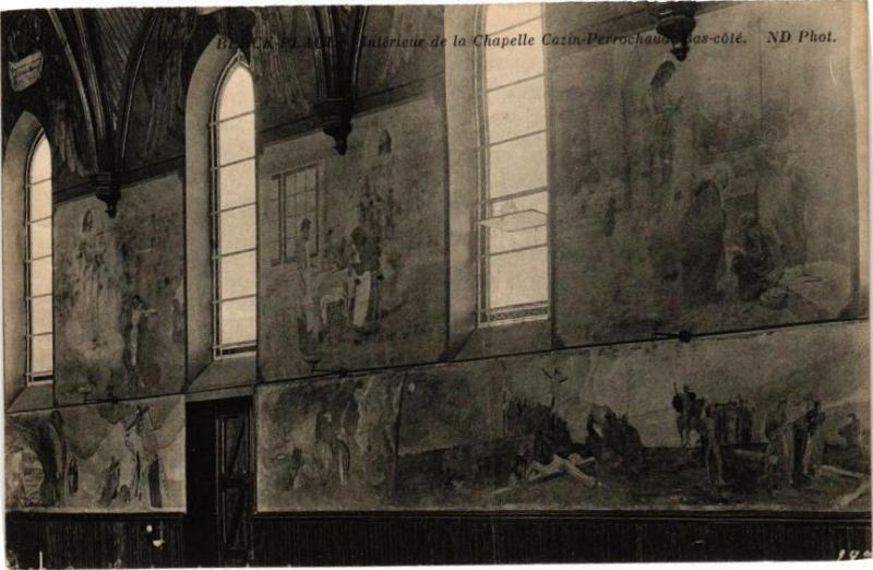 Carte postale ancienne Berck-Plage - Intérieur de la Chapelle Cazin-Perrochaud à Berck