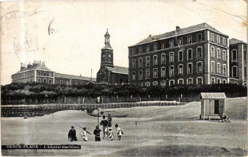 Carte postale ancienne Ed. Aqua Berck-Plage Hopital maritime à Berck