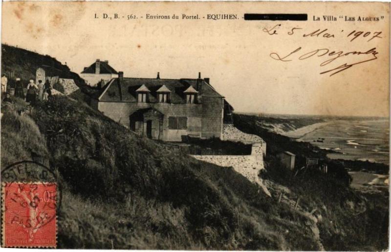 Carte postale ancienne Environs du Portel-Equihen - La Villa