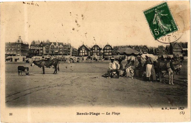 Carte postale ancienne Berck-Plage - La Plage à Berck