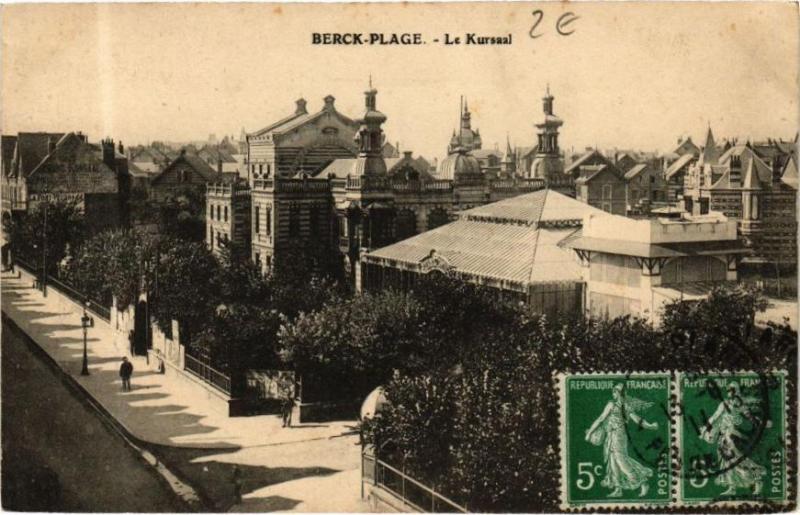 Carte postale ancienne Berck-Plage - Le Kursaal à Berck